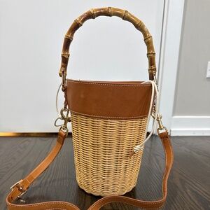 J. McLaughlin Wicker Handbag